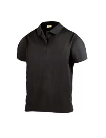 Polo jersey 100% cotone nera
