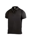 Polo jersey 100% cotone nera