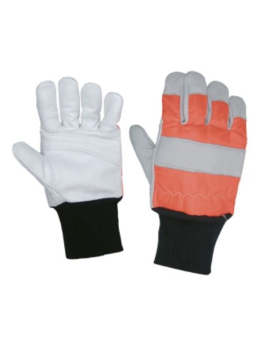 Cut-resistant chainsaw protection gloves