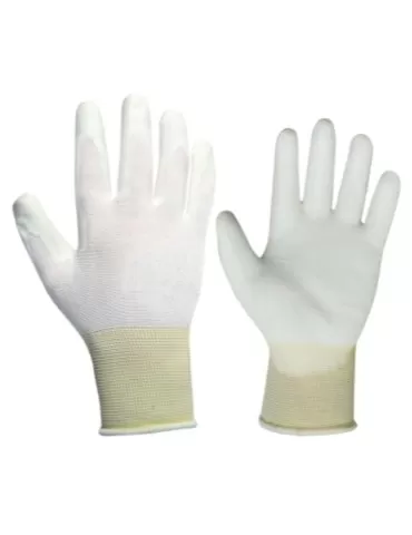 White finesse nylon gloves