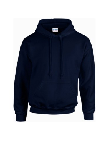 Sweatshirt w/hood pocket navy pouch