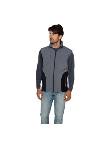 Gilet softshell waterproof grigio scuro