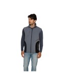 Gilet softshell imperméable gris foncé