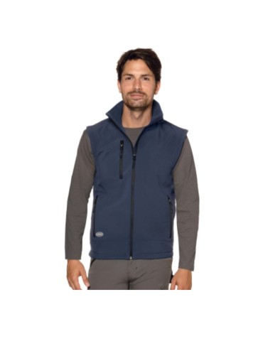 Gilet soft-shell blu
