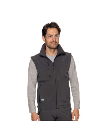 Dark grey soft-shell vest