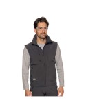 Dunkelgraue Softshell-Weste