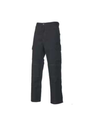 Pantalone poly cotone nero con tascone