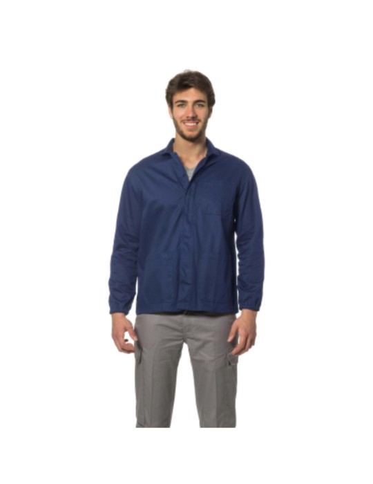 Chaqueta de algodón azul