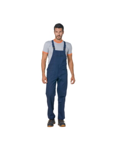 Salopette cotone blu