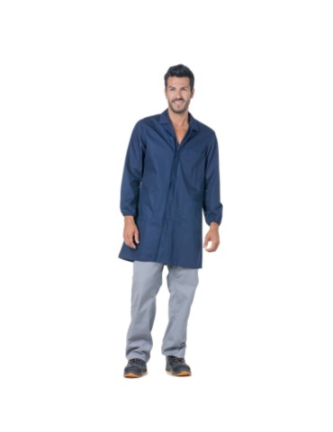Camice blu con bottoni 100% cotone