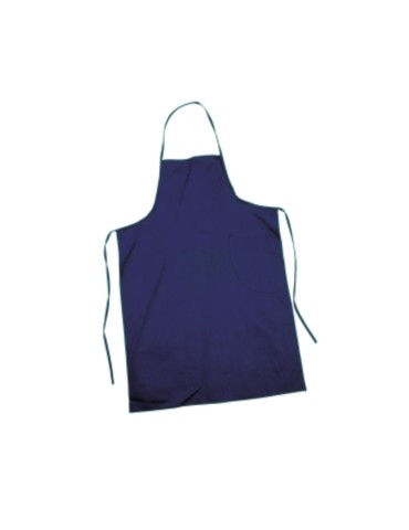 Blue cotton apron 70x90 with pocket printable and embroiderable