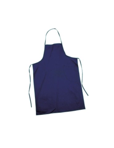 Grembiule cotone blu 70x90 con tasca stampabili e ricamabili