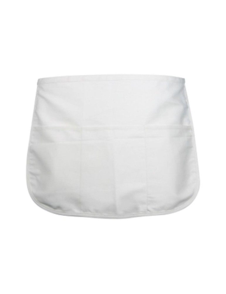 Tablier en bar en poly-coton blanc