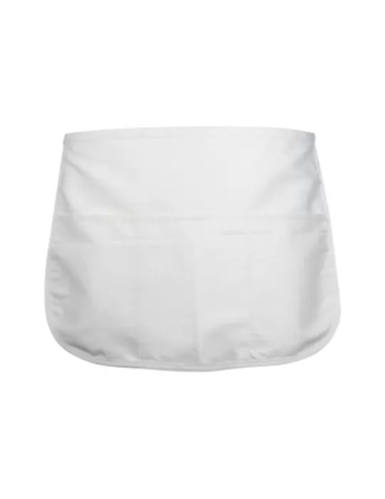 Grembiule poli-cotone da bar bianco Grembiule poli-cotone da bar bianco