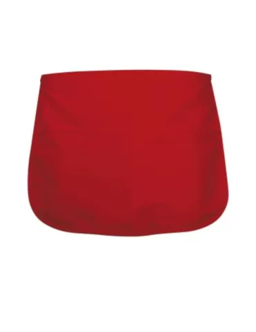 Red polycotton bar apron