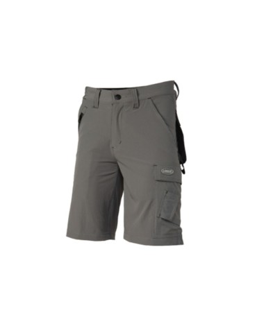 Bermuda stretch grigio con box