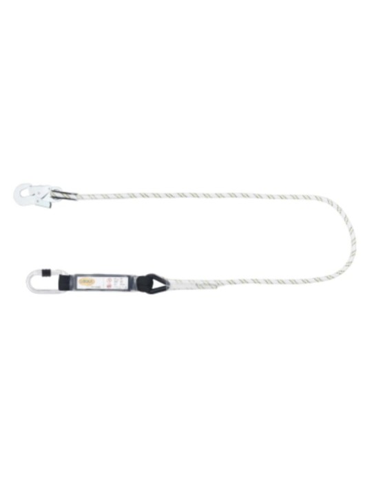 2 m lanyard with absorber 2 carabiners