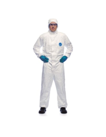 Salopette en polypropylène à capuchon blanc