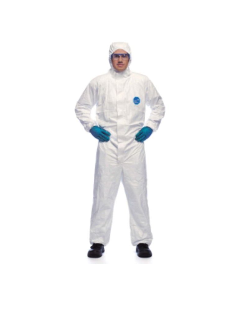 Macolo de polipropileno con capucha blanca