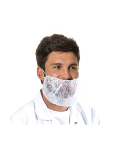 Copri barba bianco confezione 100 pezzi