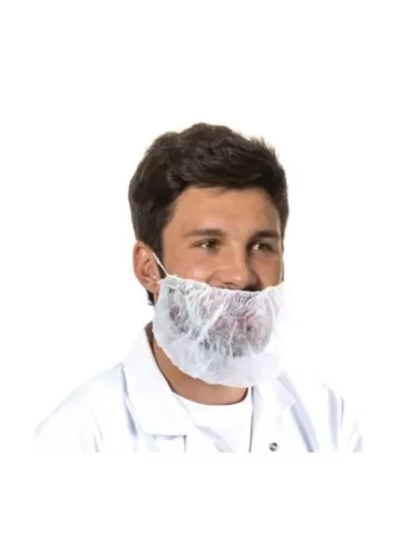 Copri barba bianco confezione 100 pezzi