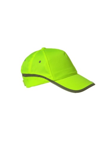 Cappello giallo con banda rifrangente