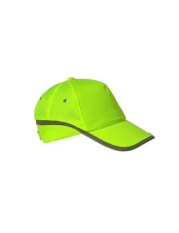 Cappello giallo con banda rifrangente