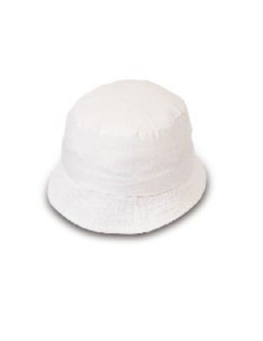Cappellino rotondo bianco