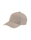 Hat with brim 100% cotton beige