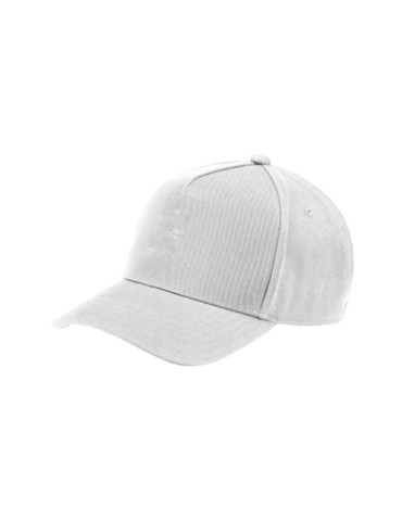 Cappello con tesa 100% cotone bianco