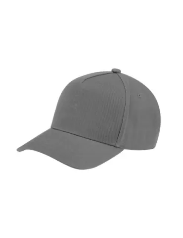 Cappello con tesa 100% cotone grigio