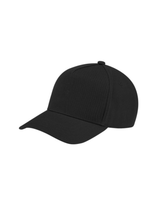 Chapeau à bord 100 % coton noir