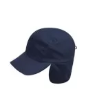 Cappello caldo pile all'interno e paraorecchie blu