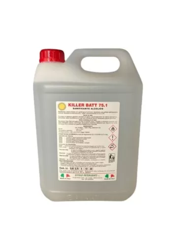 Alcohol-based 5 litre canister bactericide with quaternary ammonium