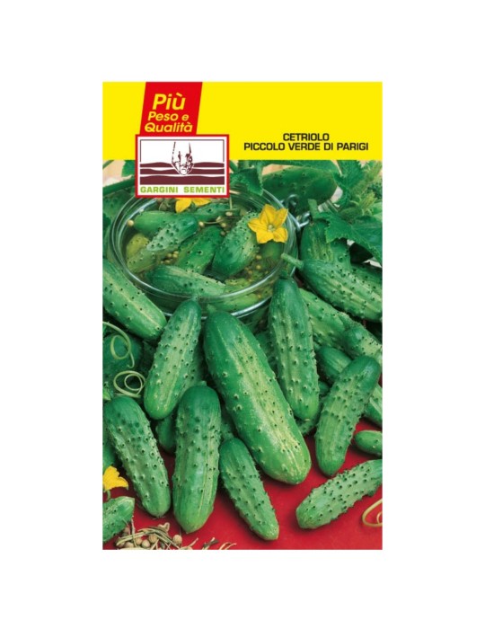 Bustina sementi cetriolino piccolo verde di parigi