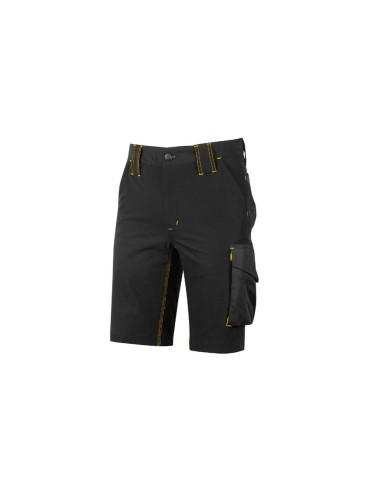 Pantaloni corti da lavoro U-Power Mercury U-4 stretch Black Carbon FU196BC