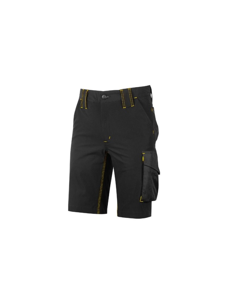 Pantaloni corti da lavoro U-Power Mercury U-4 stretch Black Carbon FU196BC