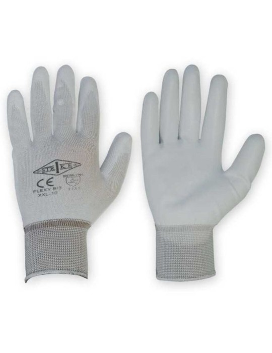 Polyurethan-beschichtete Polyesterhandschuhe (nur in Kartons mit 120 Paaren pro Größe verkauft)