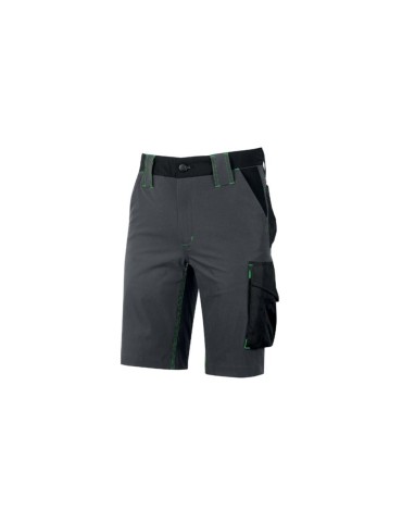 Pantaloni corti da lavoro U-Power Mercury U-4 stretch Asphalt Grey Green FU196RL