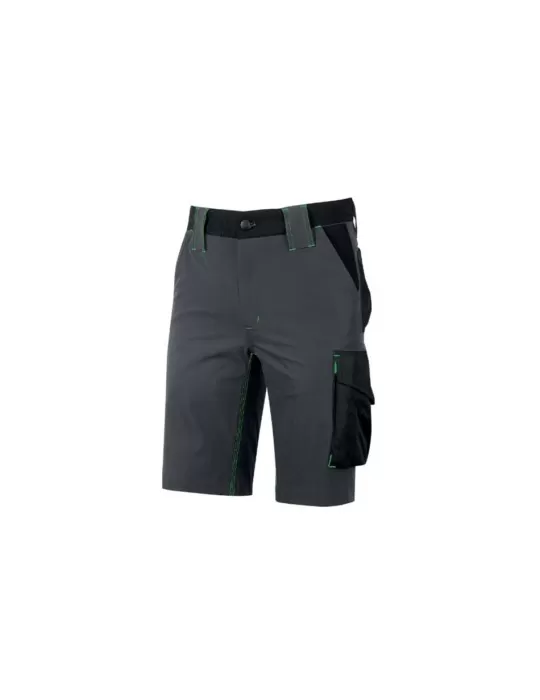 Work Shorts u-power Mercury U-4 Stretch Asphalt Grey Green FU196RL Work Shorts u-power Mercury U-4 Stretch Asphalt Grey Green FU196RL