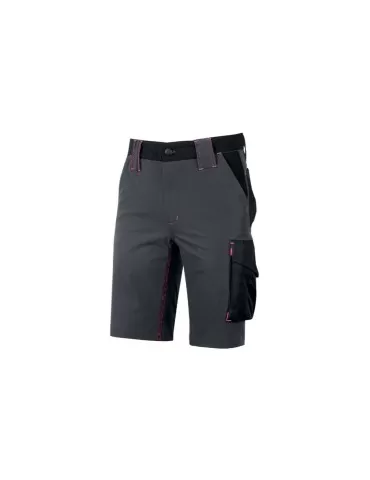 Pantaloni corti da lavoro U-Power Mercury U-4 stretch Grey Fucsia FU196GF