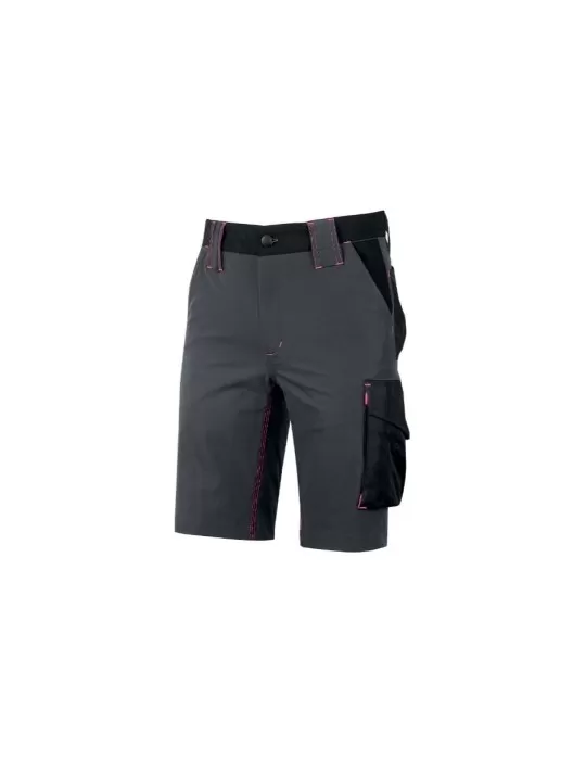 Work shorts u-power Mercury U-4 stretch Grey Fuchsia FU196GF Work shorts u-power Mercury U-4 stretch Grey Fuchsia FU196GF