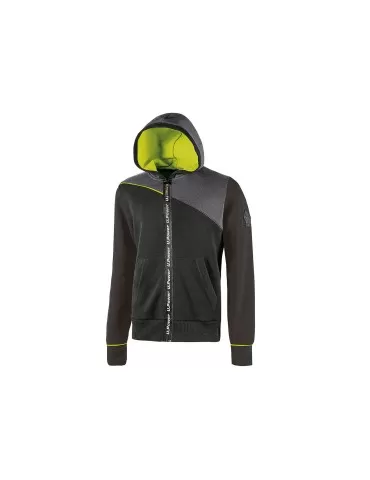 Felpa da lavoro UPower Jupiter black carbon EY212BC