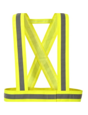 Bretelle hv giallo con velcro regolabile