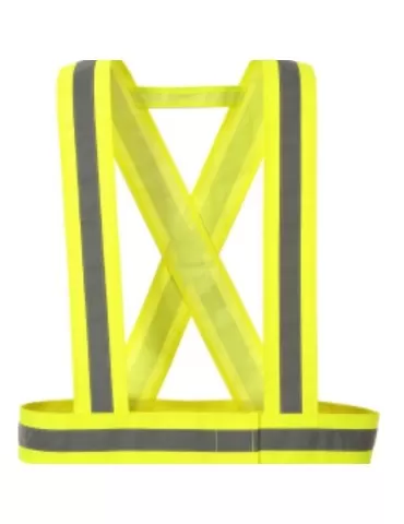 Bretelle hv giallo con velcro regolabile