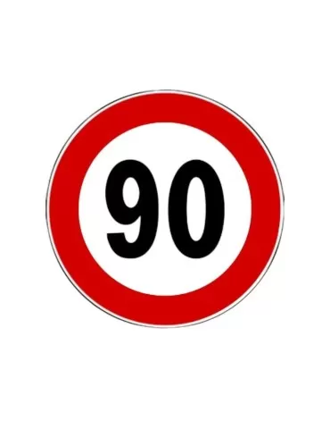 Disc diam. 60 cm class 1 fig. 50 &quot; maximum speed limit 90 km/h &quot;