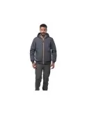 Giubbino in nylon grigio scuro