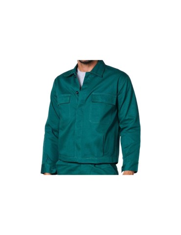 Chaqueta básica de algodón verde