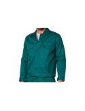Chaqueta básica de algodón verde