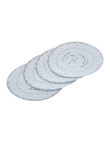 Tachograph disc kienzle 125 km/h 125-24 ec 4 k pack of 100 pieces
